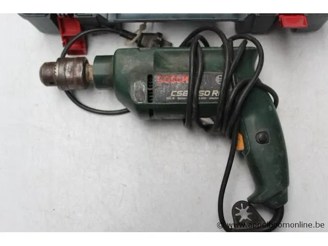 Boormachine bosch csb 550re plus accu slagmoersleutelmachine bosch gds 14.4v in koffer met lader, werking niet gekend - afbeelding 4 van  4