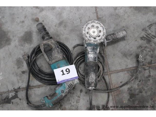 Boormachine en haakse slijptol makita wo ga504r, werking niet gekend - afbeelding 1 van  1