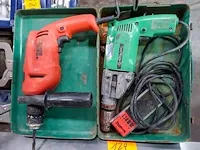 Boormachine hitachi + boormachine bleck en decker