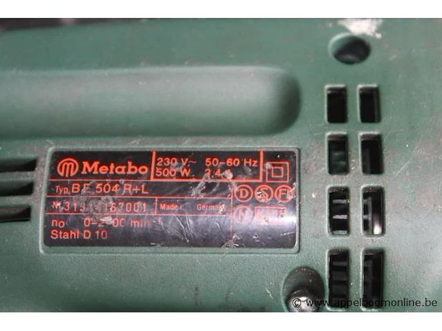 Boormachine metabo be504, werking niet gekend, in koffer - afbeelding 2 van  2