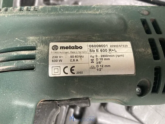 Boormachine metabo - afbeelding 3 van  3