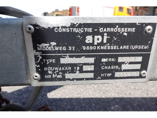 Bootaanhangwagen constructie api - afbeelding 5 van  5