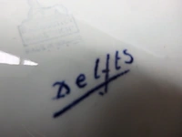Bord delft op staander diameter 42 cm - afbeelding 3 van  3
