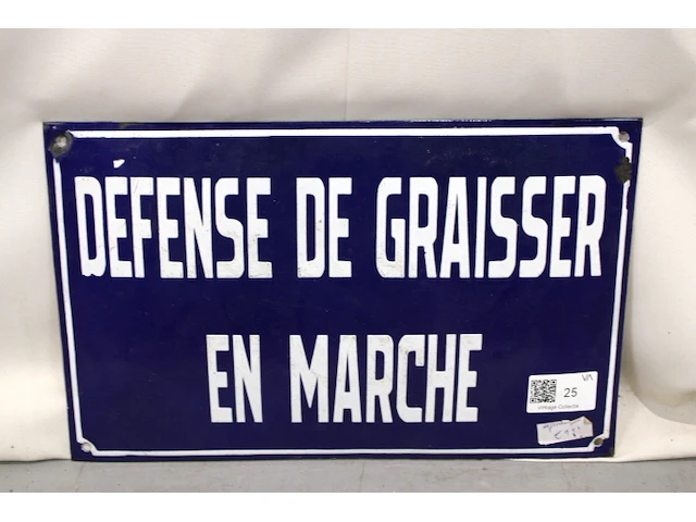 Bord emaille - afbeelding 1 van  2