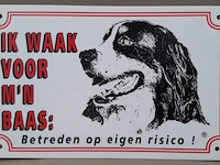 Bord 'ik waak voor mijn baas' (1) - afbeelding 1 van  3