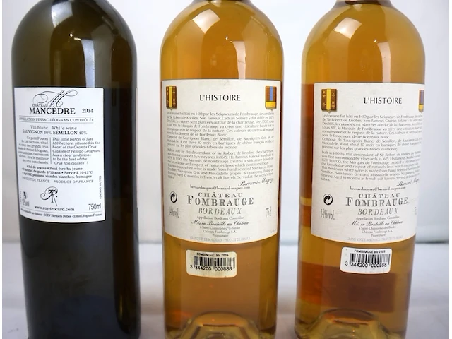 Bordeaux château fombrauge & chateau mancèdre (x3) - afbeelding 4 van  4