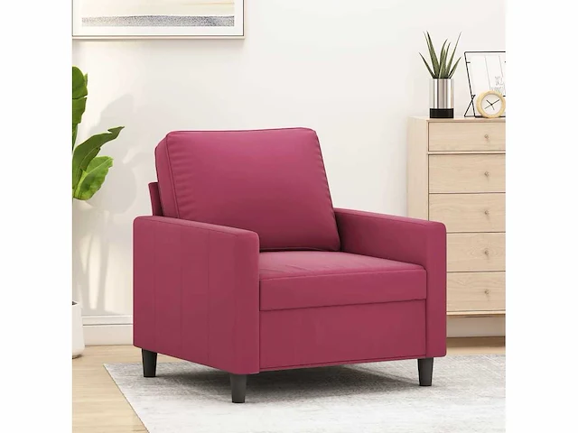 Bordeaux rode fauteuil 60 cm fluweel - afbeelding 2 van  9