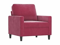 Bordeaux rode fauteuil 60 cm fluweel - afbeelding 3 van  9