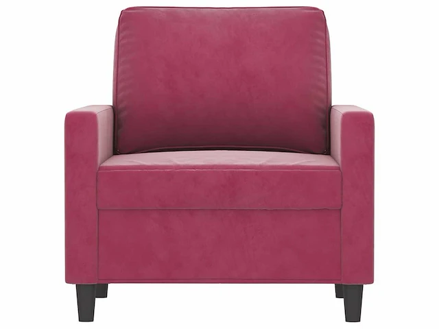 Bordeaux rode fauteuil 60 cm fluweel - afbeelding 4 van  9