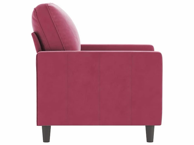 Bordeaux rode fauteuil 60 cm fluweel - afbeelding 5 van  9