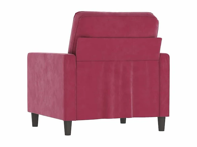 Bordeaux rode fauteuil 60 cm fluweel - afbeelding 6 van  9
