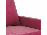 Bordeaux rode fauteuil 60 cm fluweel - afbeelding 7 van  9