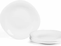 Bordenset laglint 25,4cm wit vierkant - afbeelding 1 van  4