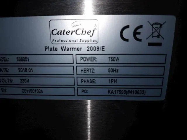Bordenwarmer caterchef - afbeelding 3 van  3