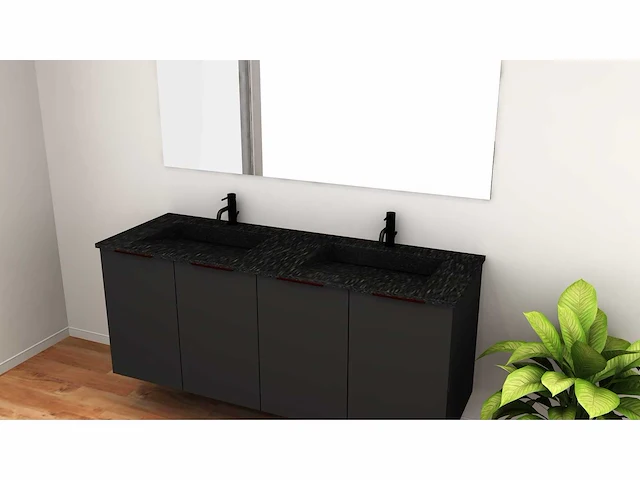 Bordo black zura - badmeubelset - afbeelding 1 van  2