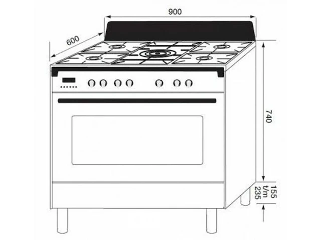 Boretti cfbg901ixbe3 toscana - afbeelding 4 van  4