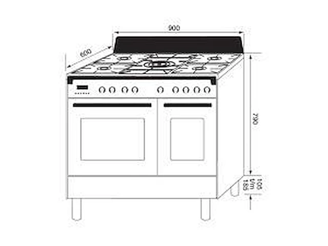 Boretti cfbg902zwbe3 toscana - afbeelding 5 van  5