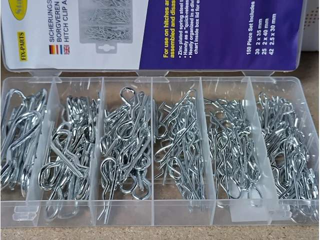 Borgclips en borgverenset 228 delig - afbeelding 13 van  15