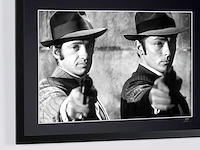 Borsalino 1970 - jean-paul belmondo (françois capella) & alain delon (roch siffredi). - fine art photography - luxe houten lijst 70x50 cm - gelimiteerde oplage van 30 stuks - afbeelding 4 van  7