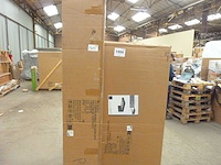 Borstbed 140x190 - grijs fluweel met bedbodem en hoofdeinde - afbeelding 3 van  11