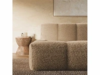 Borstbed 140x190 - taupe bouclé stof - afbeelding 4 van  7