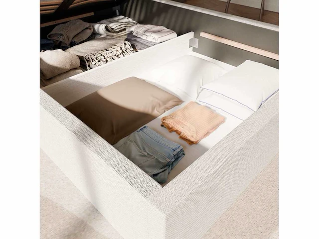 Borstbed 140x190 - witte stof - afbeelding 3 van  5