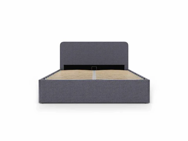 Borstbed 140x190cm - grijze stof met bedbodem - afbeelding 2 van  11