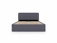 Borstbed 140x190cm - grijze stof met bedbodem - afbeelding 2 van  11