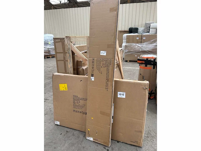 Borstbed 140x190cm - grijze stof met bedbodem - afbeelding 3 van  11