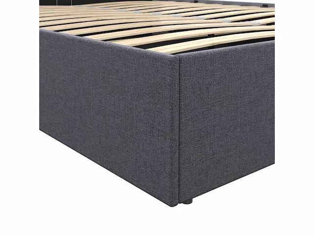 Borstbed 140x190cm - grijze stof met bedbodem - afbeelding 7 van  11