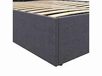 Borstbed 140x190cm - grijze stof met bedbodem - afbeelding 7 van  11