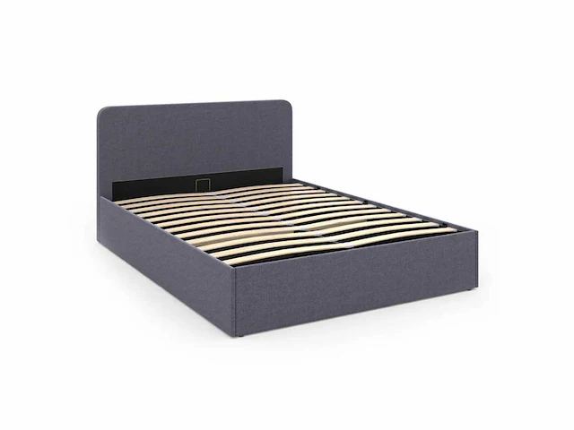 Borstbed 140x190cm - grijze stof met bedbodem - afbeelding 8 van  11