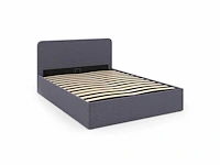 Borstbed 140x190cm - grijze stof met bedbodem - afbeelding 8 van  11