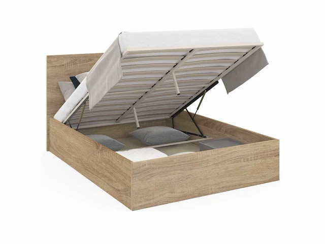 Borstbed 140x190cm - houteffect - afbeelding 14 van  14