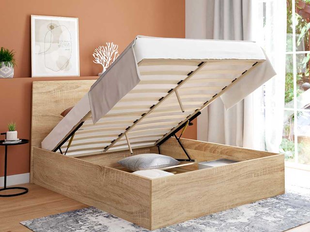 Borstbed 140x190cm - houteffect - afbeelding 1 van  14