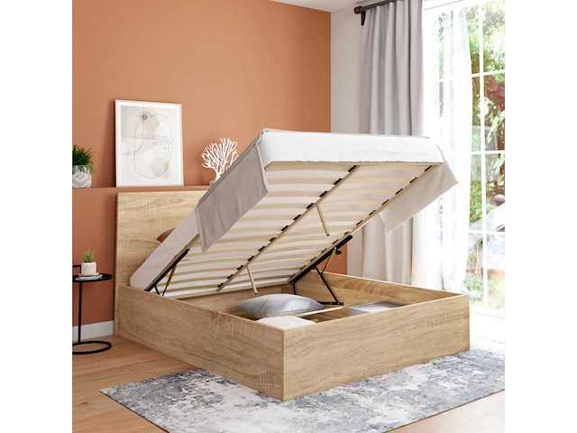 Borstbed 140x190cm - houteffect - afbeelding 7 van  14