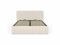 Borstbed in badstof met bedbodem en hoofdeinde 160x200cm - afbeelding 5 van  8