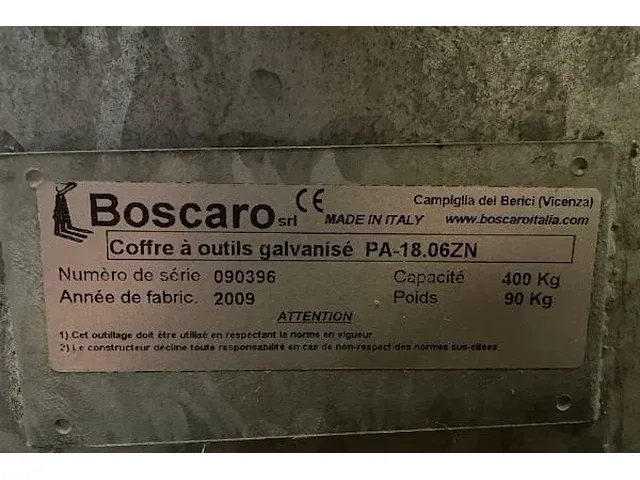 Boscaro gereedschapskoffer - afbeelding 4 van  6