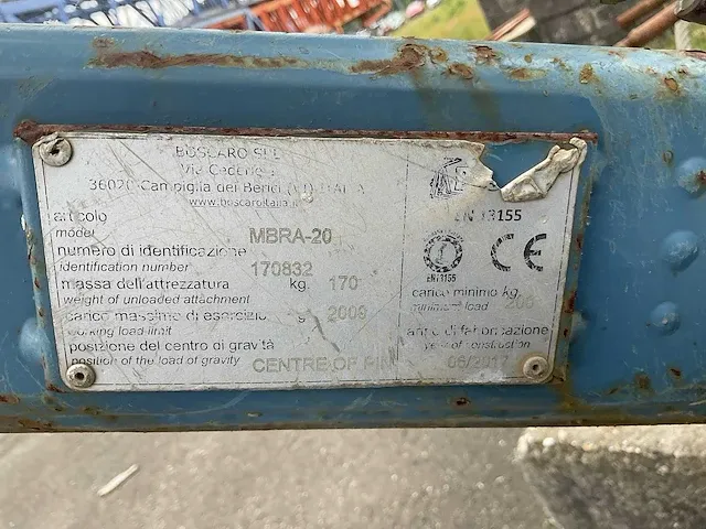 Boscaro mbra-20 pallethaak - afbeelding 3 van  3