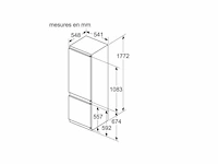 Bosch - kiv875sf0 - koel/vries inbouw - koelkast - afbeelding 3 van  3