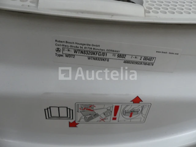 Bosch 7 kg condensdroger wtn8320kfg - afbeelding 2 van  5