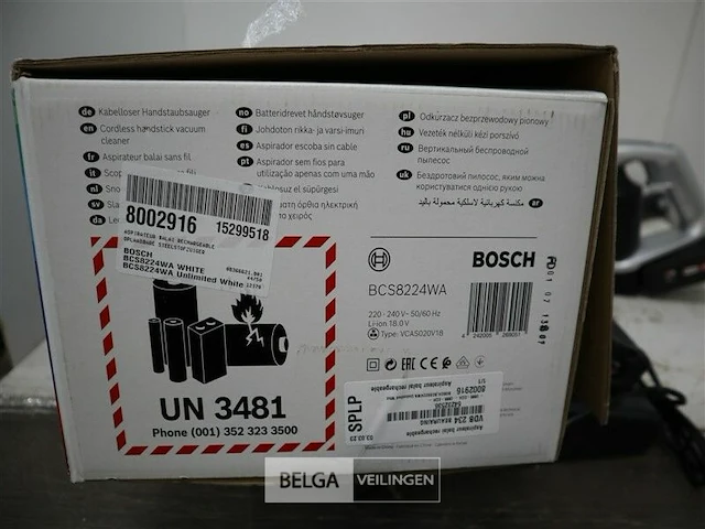 Bosch bcs8224wa unlimited serie 8 steelstofzuiger - afbeelding 2 van  2
