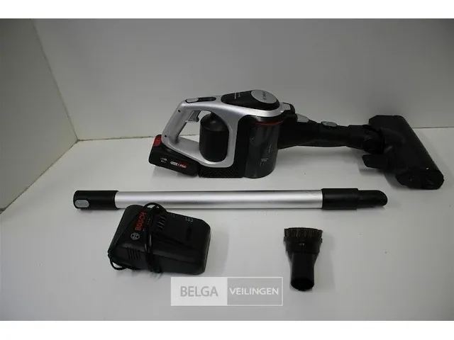Bosch bcs8224wa unlimited white oplaadbare steelstofzuiger - afbeelding 1 van  3