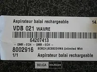Bosch bcs8224wa unlimited white oplaadbare steelstofzuiger - afbeelding 3 van  3