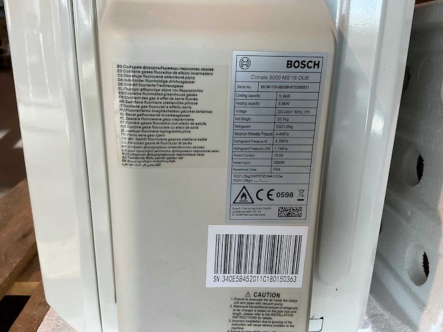Bosch climate 5000 ms 27 oue buiten unit - afbeelding 5 van  7
