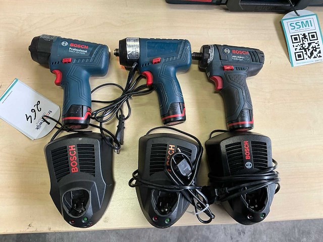 Bosch divers accu schroefmachines (3x) - afbeelding 1 van  6