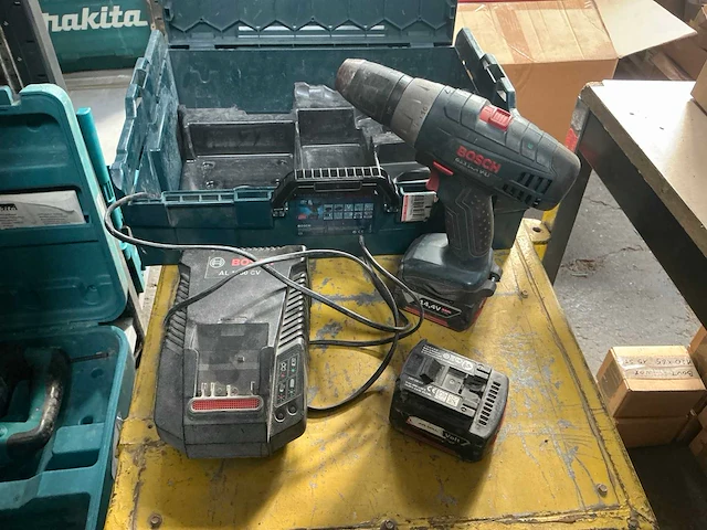 Bosch gsr 14,4 ve-2li accu boormachine - afbeelding 1 van  3
