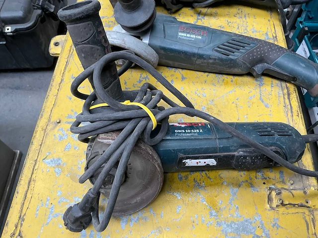 Bosch gws 10-125 elektrische haakse slijper (3x) - afbeelding 4 van  5