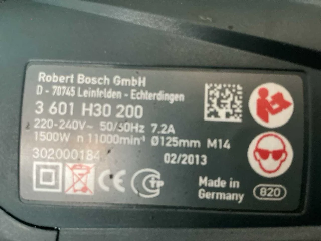 Bosch haakse slijper - afbeelding 3 van  3