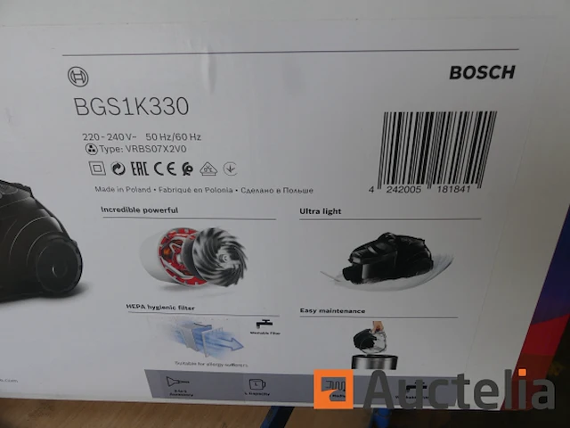 Bosch huishoudelijke cycloon stofzuiger bgs1k330 - afbeelding 5 van  5